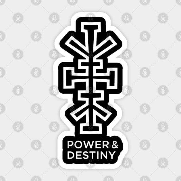 Adinkra Symbol - Power & Destiny Sticker by UrbanLifeApparel